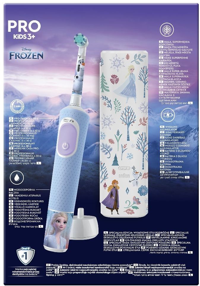 Oral-B D103 Vitality PRO jégvarázs gyerek elektromos fogkefe tokkal