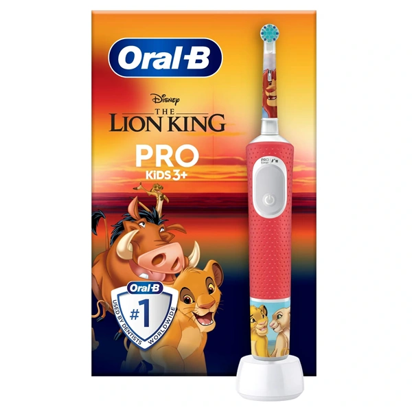 Oral-B Vitality Pro Kids 3+ Lion King gyerek elektromos fogkefe + utazótok