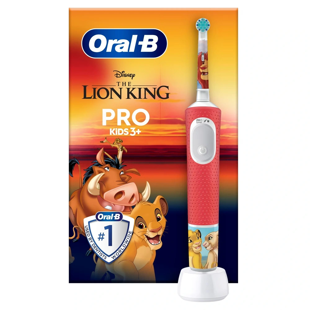 Oral-B Vitality Pro Kids 3+ Lion King gyerek elektromos fogkefe + utazótok