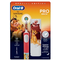 Oral-B Vitality Pro Kids 3+ Lion King gyerek elektromos fogkefe + utazótok