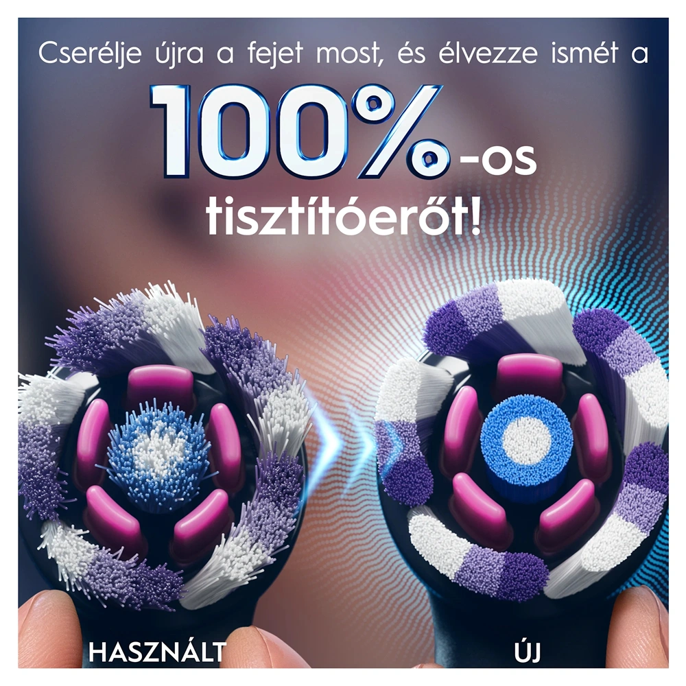 Oral-B iO Radiant White 4 db-os RB fogkefefej szett - új