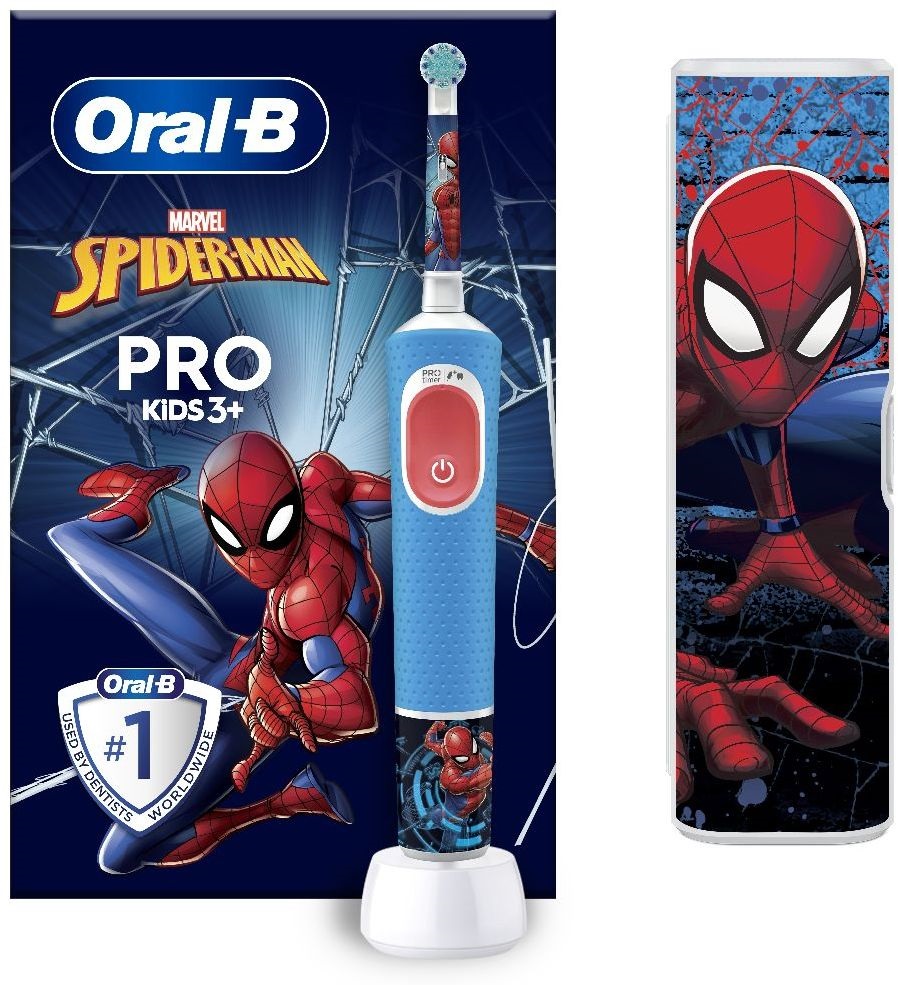 Oral-B D103 Vitality PRO Spiderman gyerek elektromos fogkefe tokkal