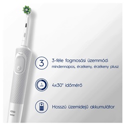 Oral-B D103 Vitality fehér elektromos fogkefe