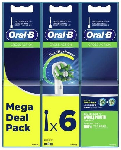 Oral-B EB20-6 Precision Clean 6 db-os elektromos fogkefe pótfej szett