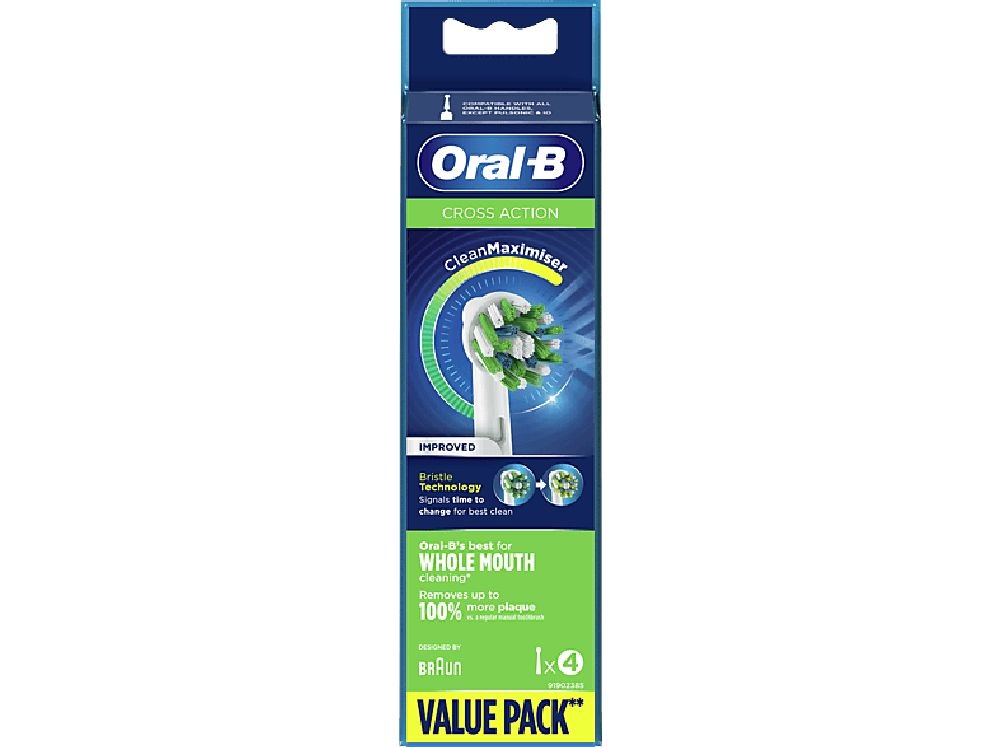 Oral-B EB50-4 Cross Action 4 db-os elektromos fogkefe pótfej szett