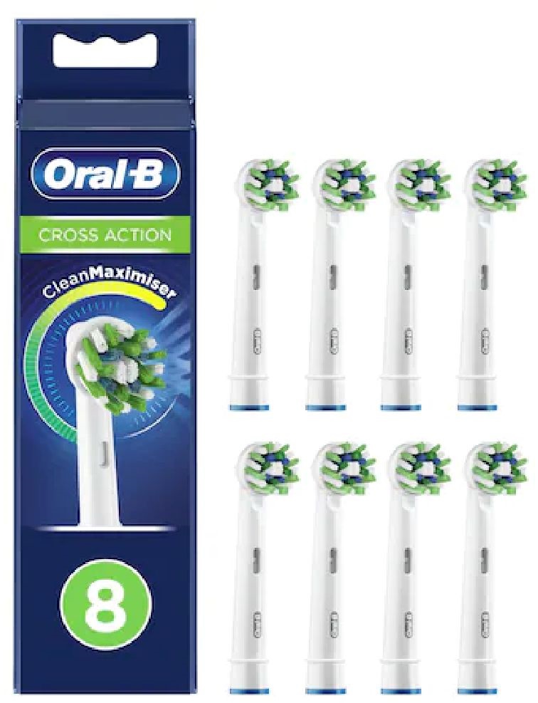 Oral-B EB50-8 Cross Action 8 db-os elektromos fogkefe pótfej szett