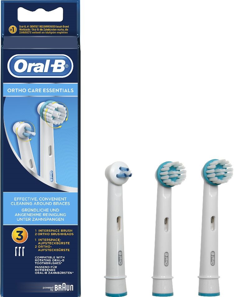 Oral-B Ortho Care Essentials 3 db-os fogkefefej szett