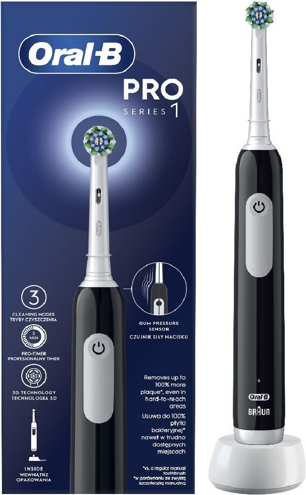 Oral-B PRO1 Black Cross Action elektromos fogkefe