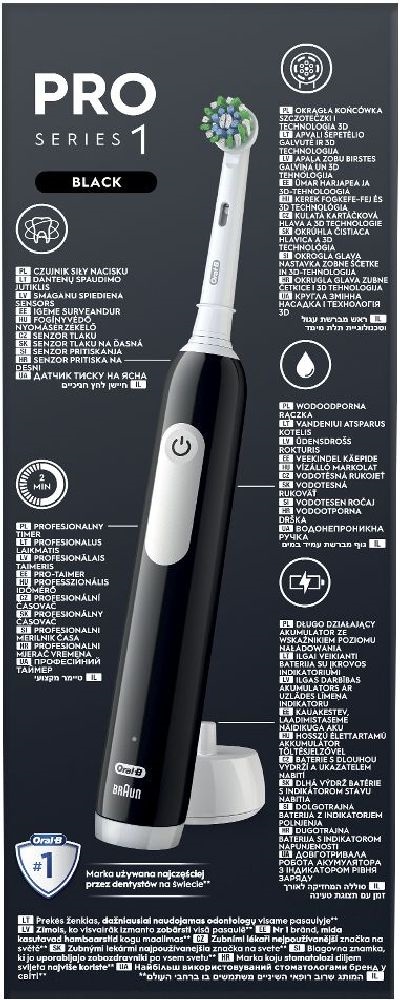 Oral-B PRO1 Black Cross Action elektromos fogkefe