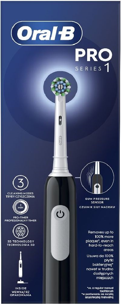Oral-B PRO1 Black Cross Action elektromos fogkefe