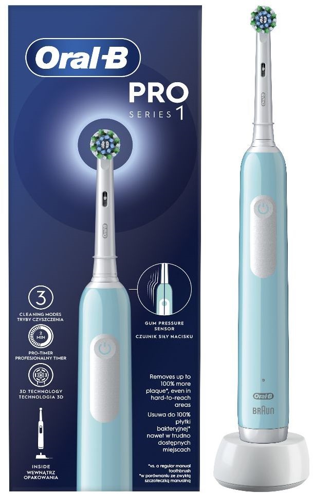 Oral-B PRO1 Carribeean Blue Cross Action elektromos fogkefe
