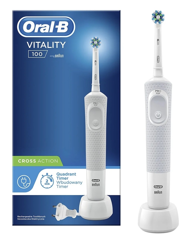 Oral-B Vitality 100 Cross Action fehér elektromos fogkefe