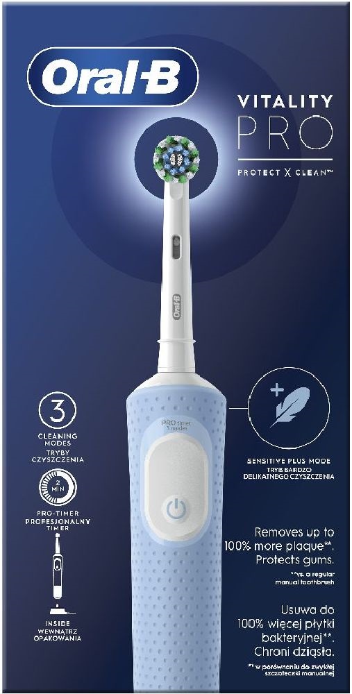 Oral-B Vitality PRO X Clean Vapor Blue elektromos fogkefe + fogkrém