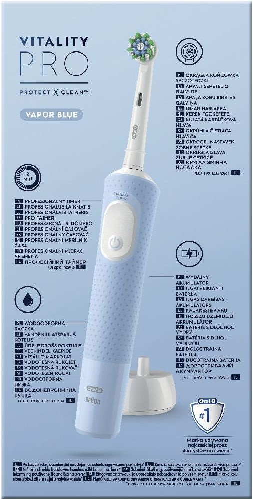 Oral-B Vitality PRO X Clean Vapor Blue elektromos fogkefe + fogkrém