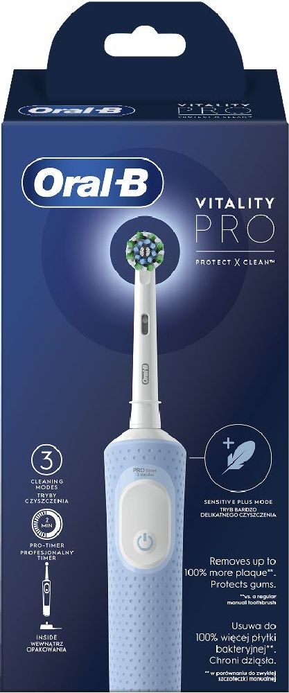 Oral-B Vitality PRO X Clean Vapor Blue elektromos fogkefe + fogkrém