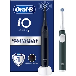 Oral-B iO2 Series Night Black / Forest Green 2db-os elektromos fogkefe szett