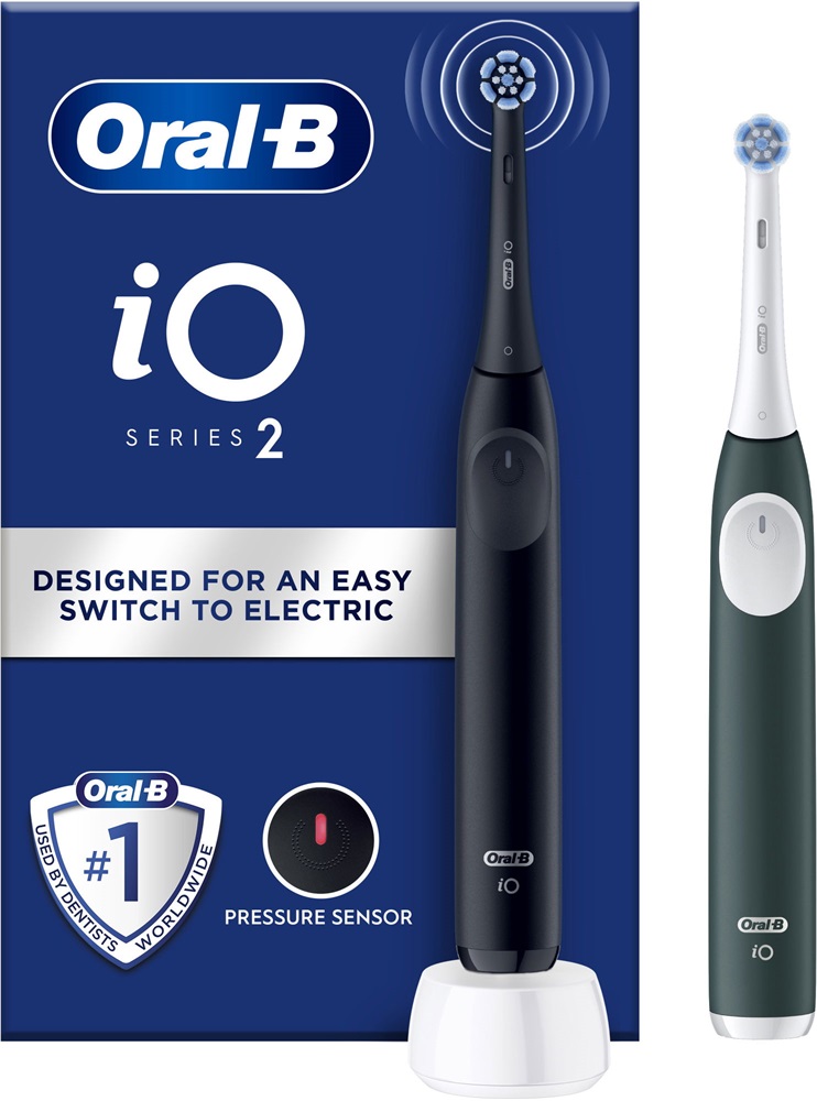 Oral-B iO2 Series Night Black / Forest Green 2db-os elektromos fogkefe szett