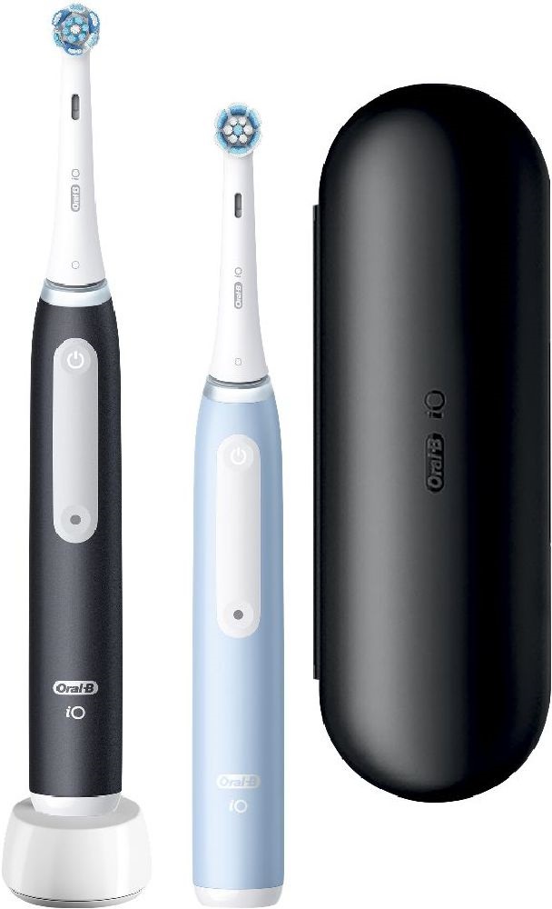 Oral-B iO series 3 Matt Black/Ice Blue Duo elektromos fogkefe