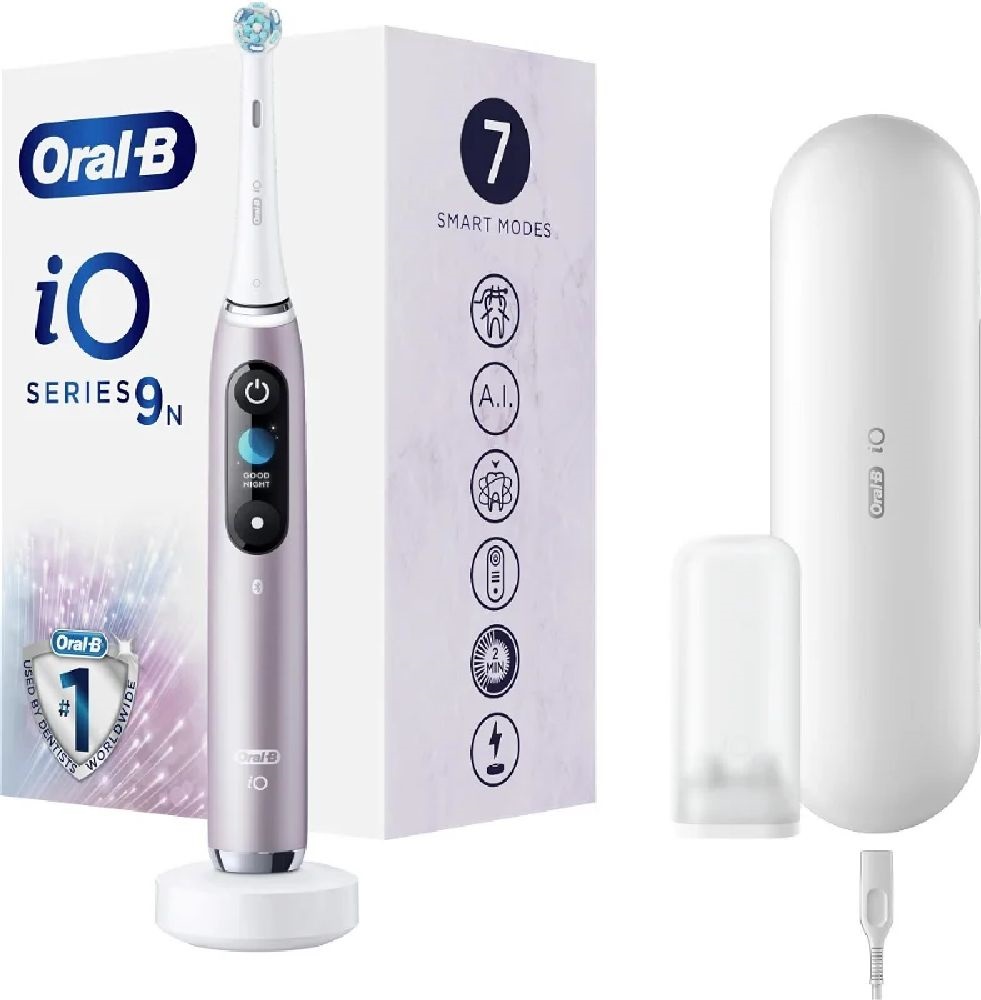 Oral-B iO series 9 Rose Quartz elektromos fogkefe