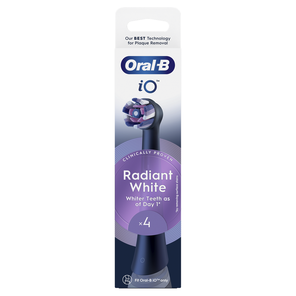 Oral-B iO Radiant White 4 db-os RB fogkefefej szett - új