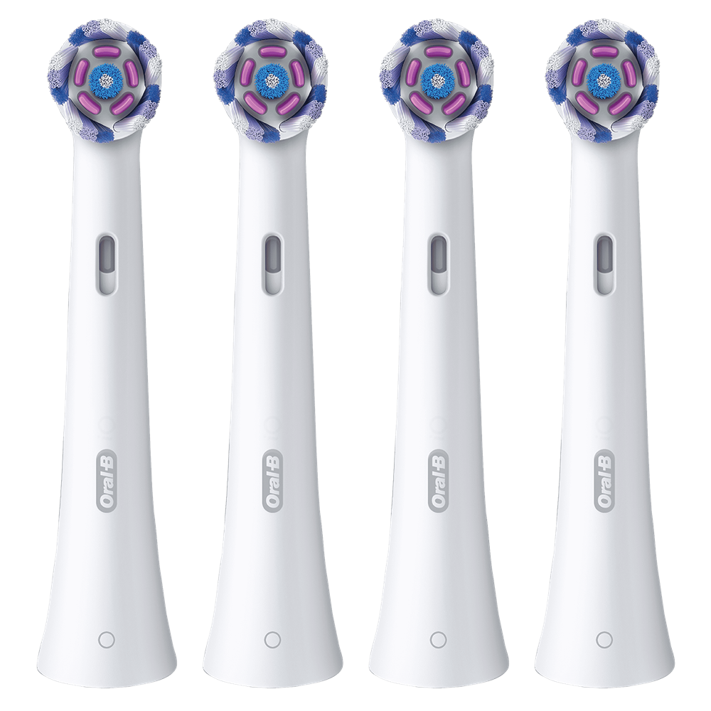 Oral-B iO Radiant White Rainbow fehér 4 db-os fogkefefej szett