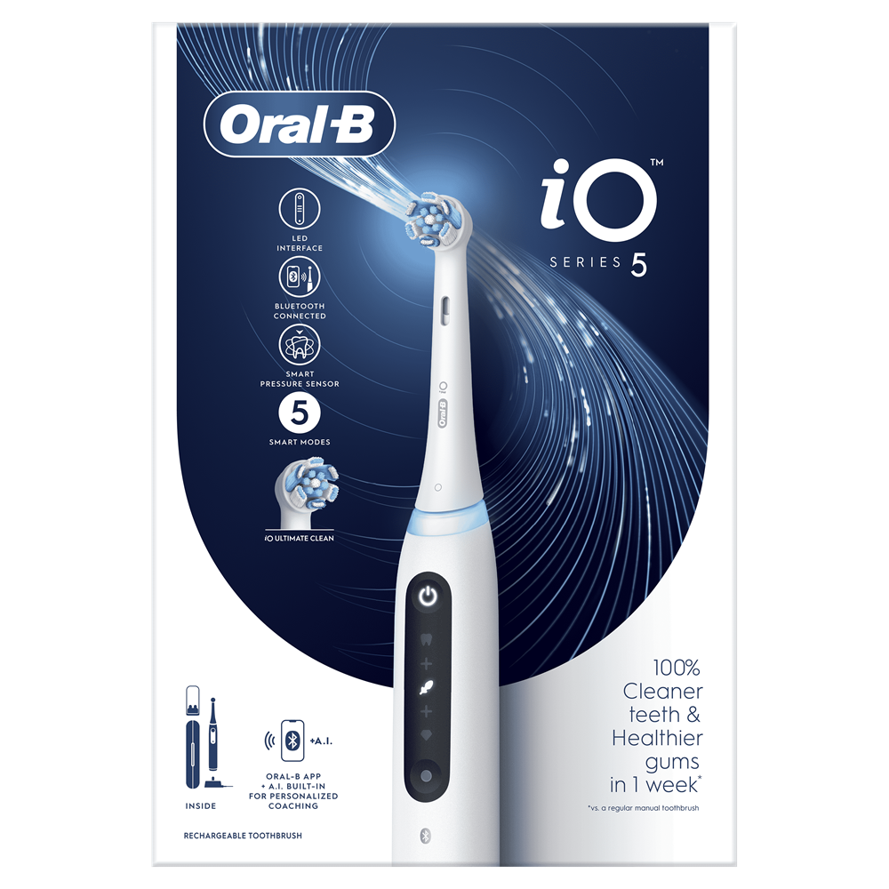 Oral-B iO Series 5 fehér elektromos fogkefe