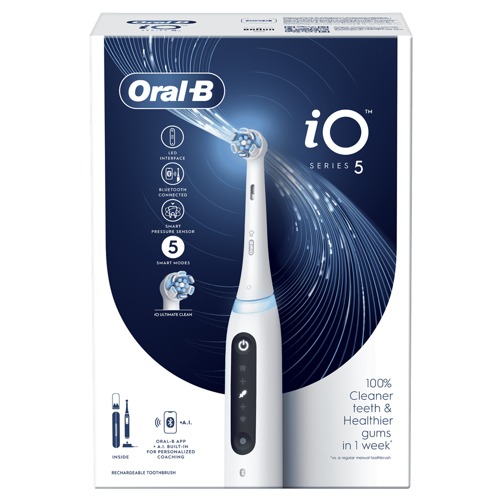 Oral-B iO Series 5 fehér elektromos fogkefe