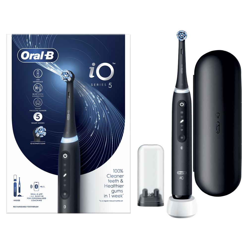Oral-B iO Series 5 matt fekete elektromos fogkefe