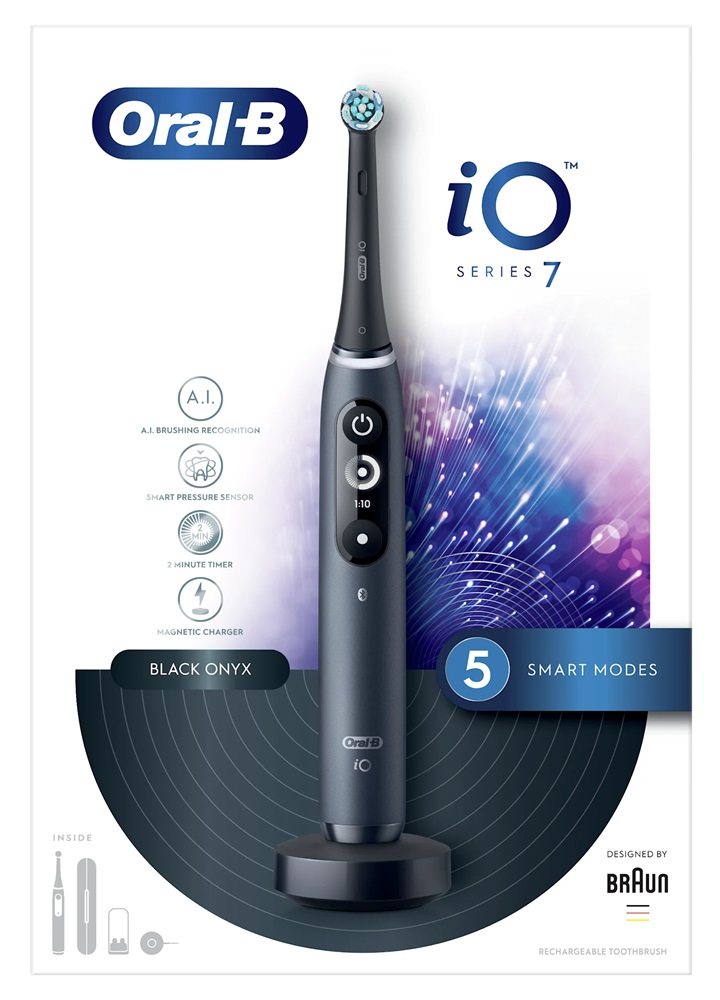 Oral-B iO Series 7 ónixfekete elektromos fogkefe