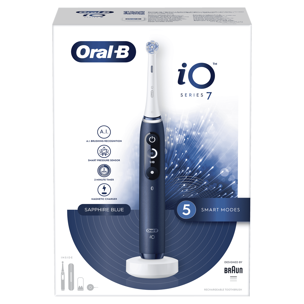 Oral-B iO Series 7 zafírkék elektromos fogkefe