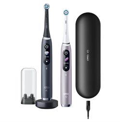 Oral-B iO Series 9 2 db-os fekete és rózsaszín elektromos fogkefe szett