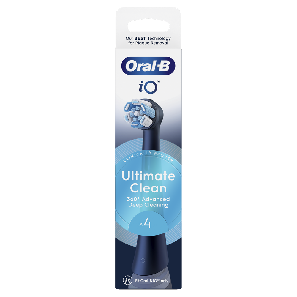 Oral-B iO Ultimate Clean Black 4 db-os fogkefefej szett - új
