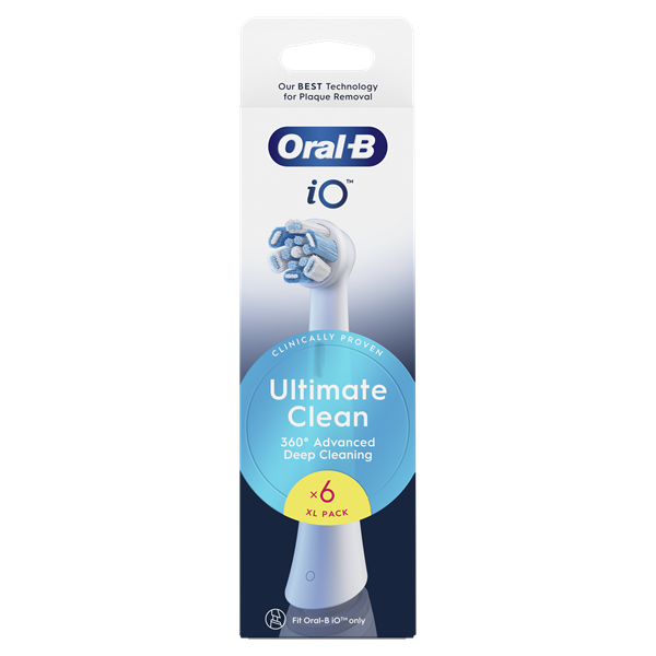 Oral-B iO Ultimate Clean White XL 6 db-os fogkefefej szett - új