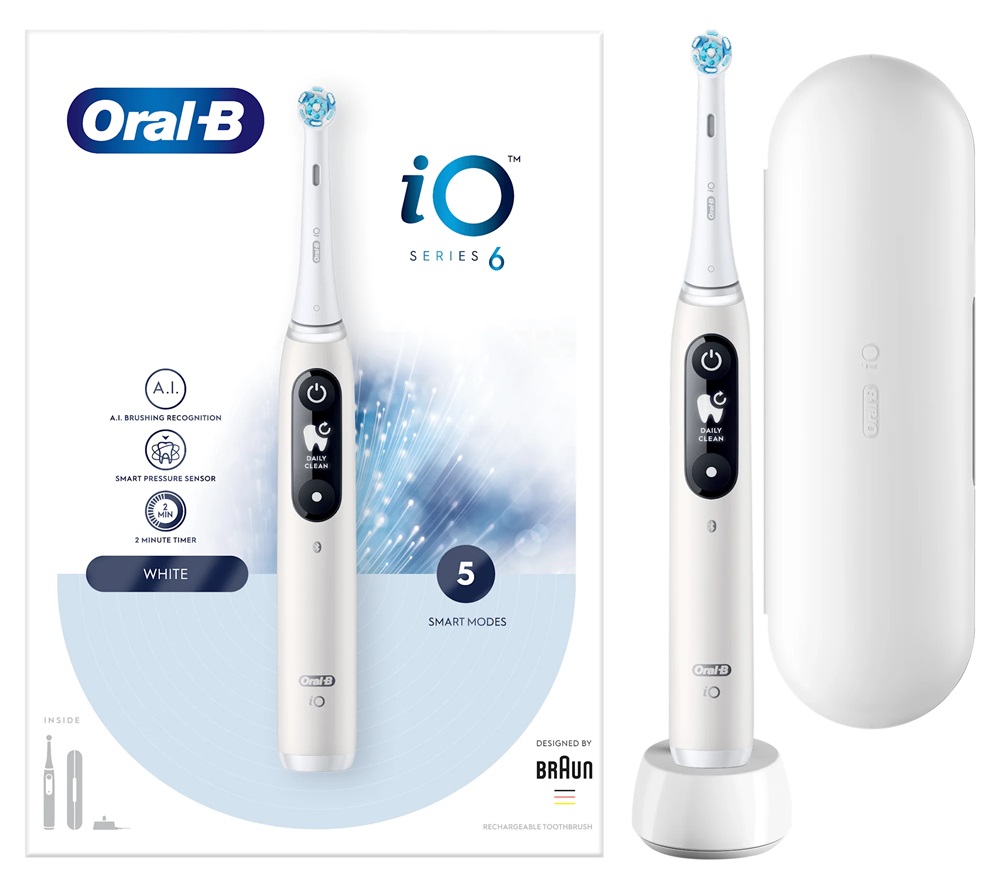 Oral-B iO series 6 fehér elektromos fogkefe
