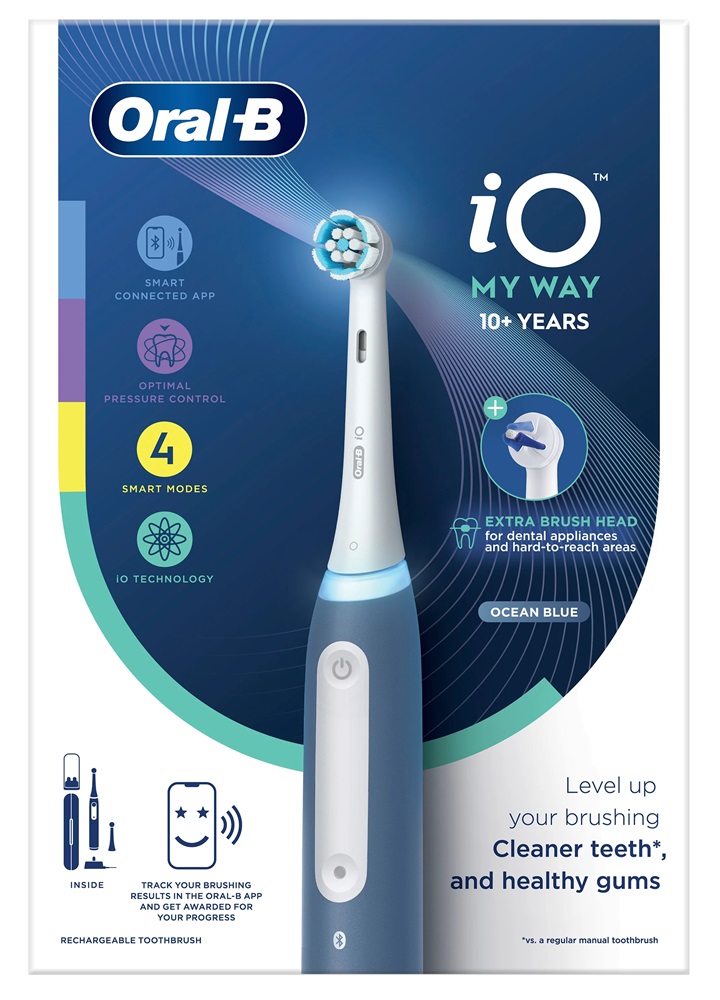 Oral-B iO series  My Way Ocean Blue elektromos fogkefe pótfejjel