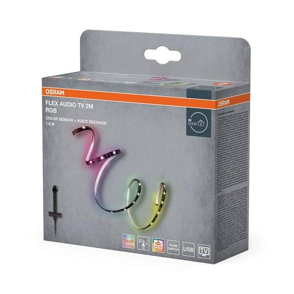 Osram 2M RGB USB hangra reagáló LED szalag