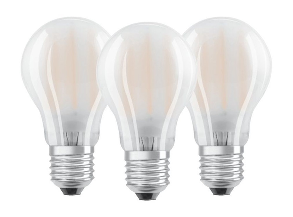 Osram Base matt üveg búra/7W/806lm/2700K/E27 LED körte izzó 3 db
