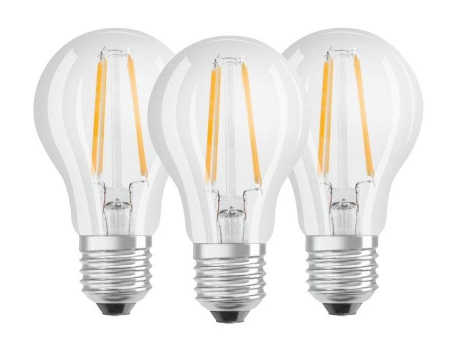 Osram Base átlátszó üveg búra/6,5W/806lm/4000K/E27/dobozos LED körte izzó 3 db