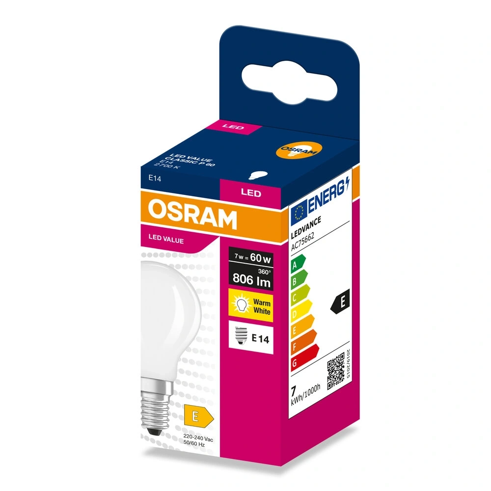 Osram CLP60 7W/230V GLFR E14 LED fényforrás