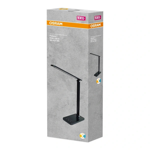 Osram FOLD fekete 6,5W CCT asztali lámpa