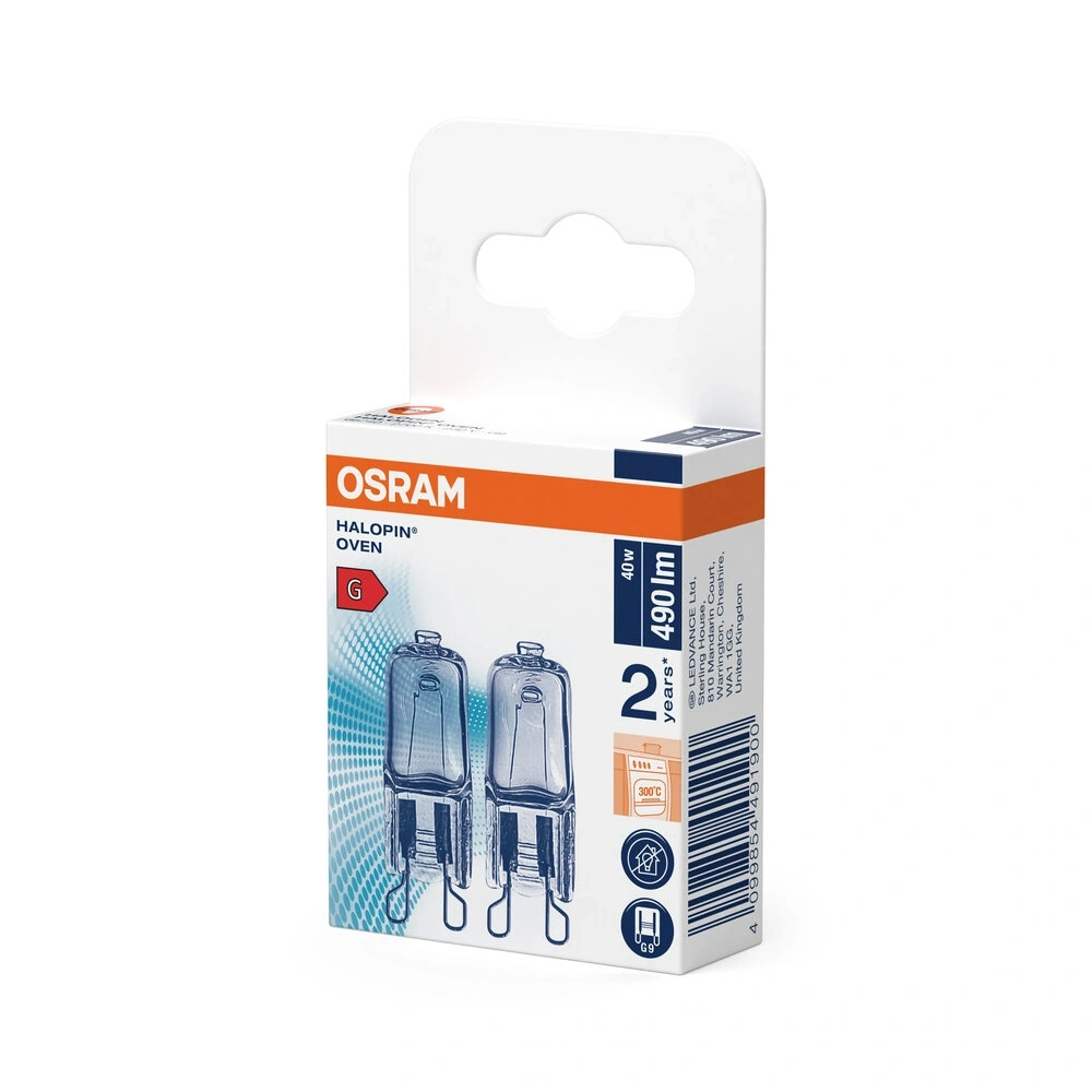 Osram HALOPIN OVEN 40 W 230 V G9 2db/csomag sütő izzó