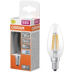 Osram LED Retrofit CLASSIC B 3.4W 840 Clear E14 LED izzó