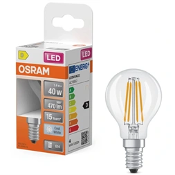 Osram LED Retrofit CLASSIC P 3.4W 840 Clear E14 LED izzó