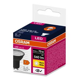 Osram LED VALUE PAR16 BLACK 50 6,9 W/2700 K GU10 LED fényforrás
