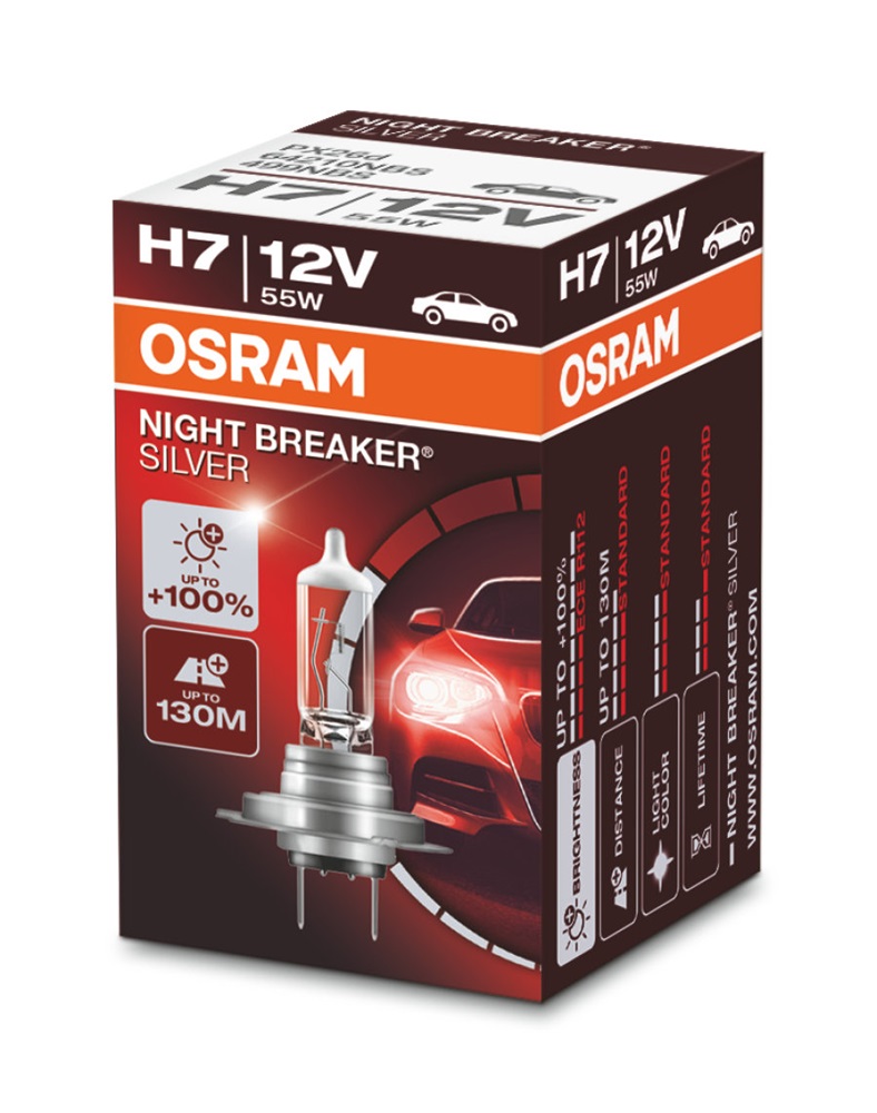 Osram Night Breaker Silver 64210NBS-01B H7/12V/55W fényszóró