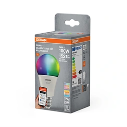 Osram SMART+ MATTER A100 RGBW, állíth.színhőm. matt, 14W E27 fényforrás
