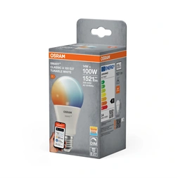 Osram SMART+ MATTER A100 TW, állíth.színhőm. 2700K, matt, E27 fényforrás