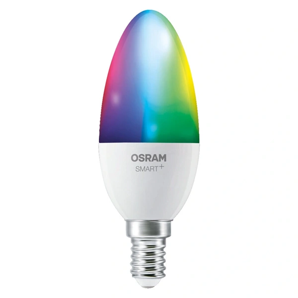 Osram SMART+ MATTER B40 gyertya RGBW, állíth.színhőm.4,9W E14 3DB fényforrás