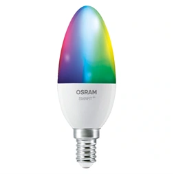 Osram SMART+ MATTER B40 gyertya RGBW, állíth.színhőm.4,9W E14 3DB fényforrás