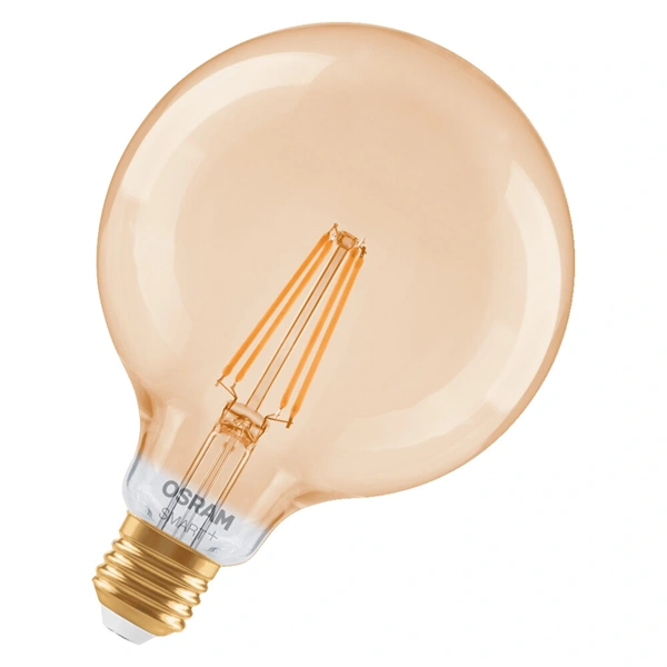 Osram SMART+ MATTER Classic Edison Globe125, arany H53W, dimm, 6W, 2400K, E27 fényforrás